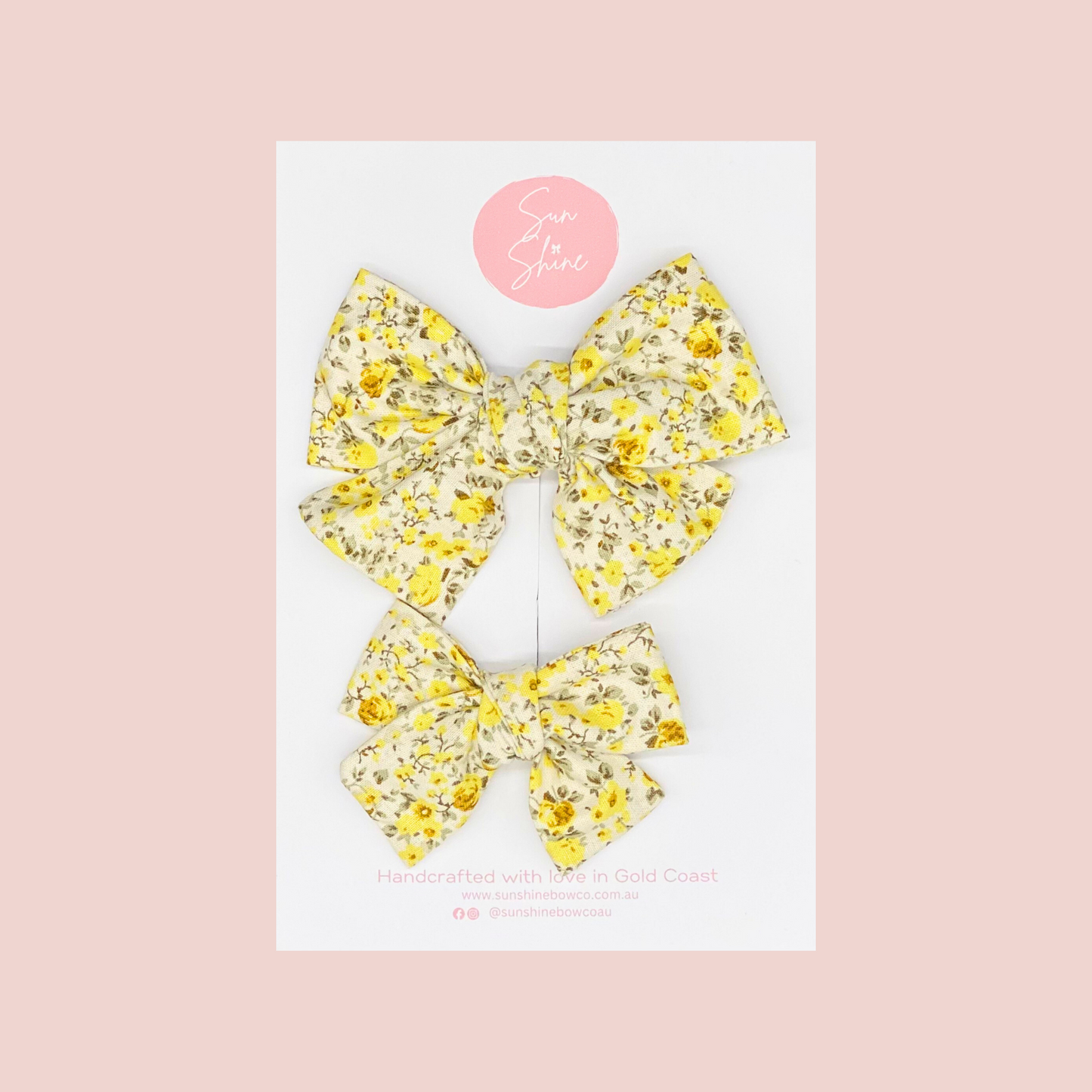 Autumn Yellow Hair Bow