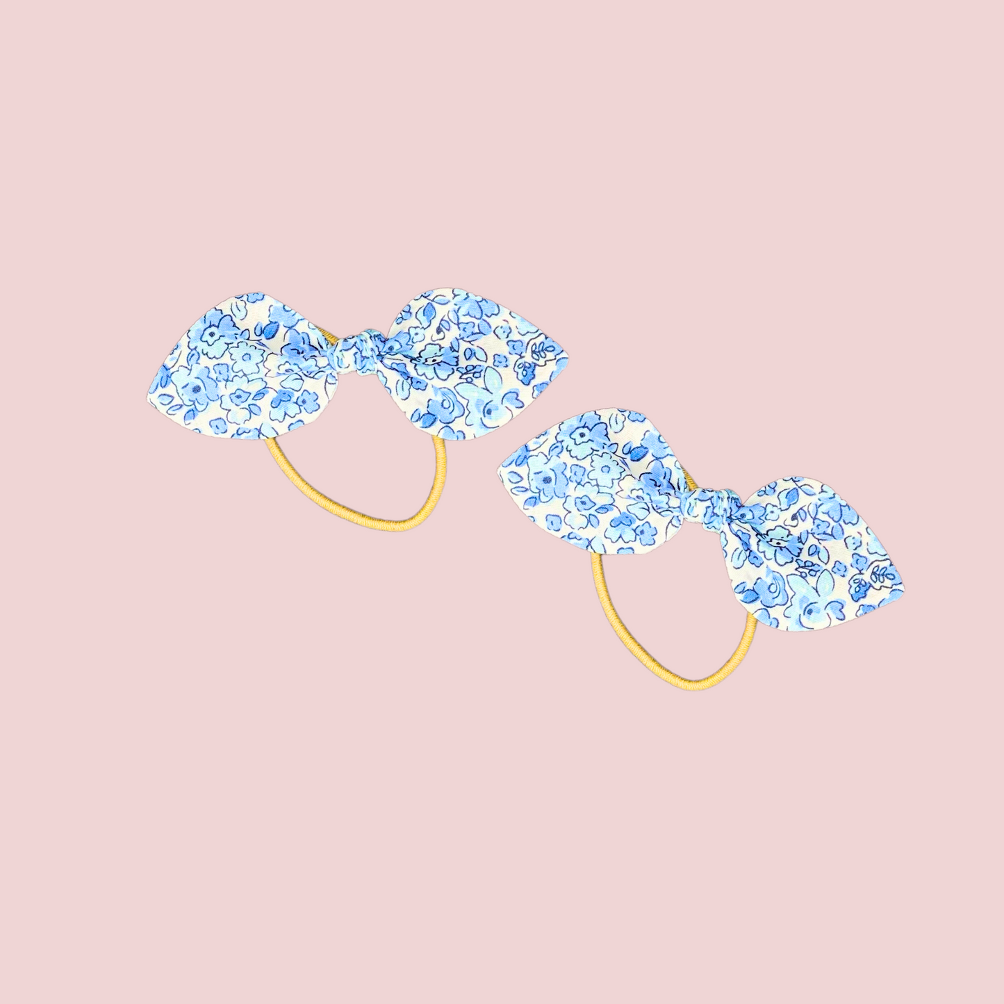 Blue Blossom Bunny Hair Ties