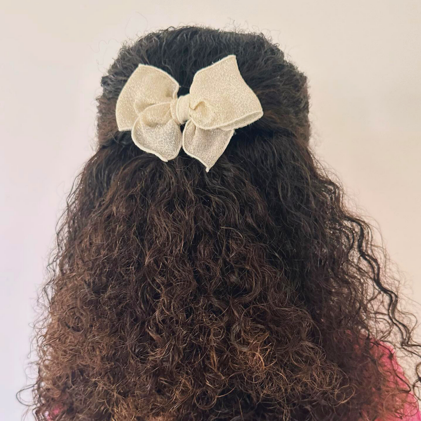 Golden Silk Elegance Fable Hair Bow