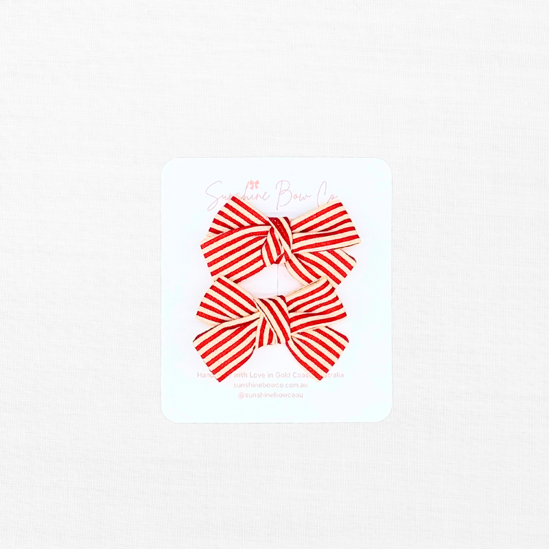 Red Stripe Micro Pigtail Set