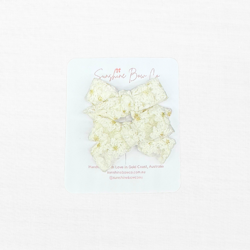 White Petal Micro Pigtail Set