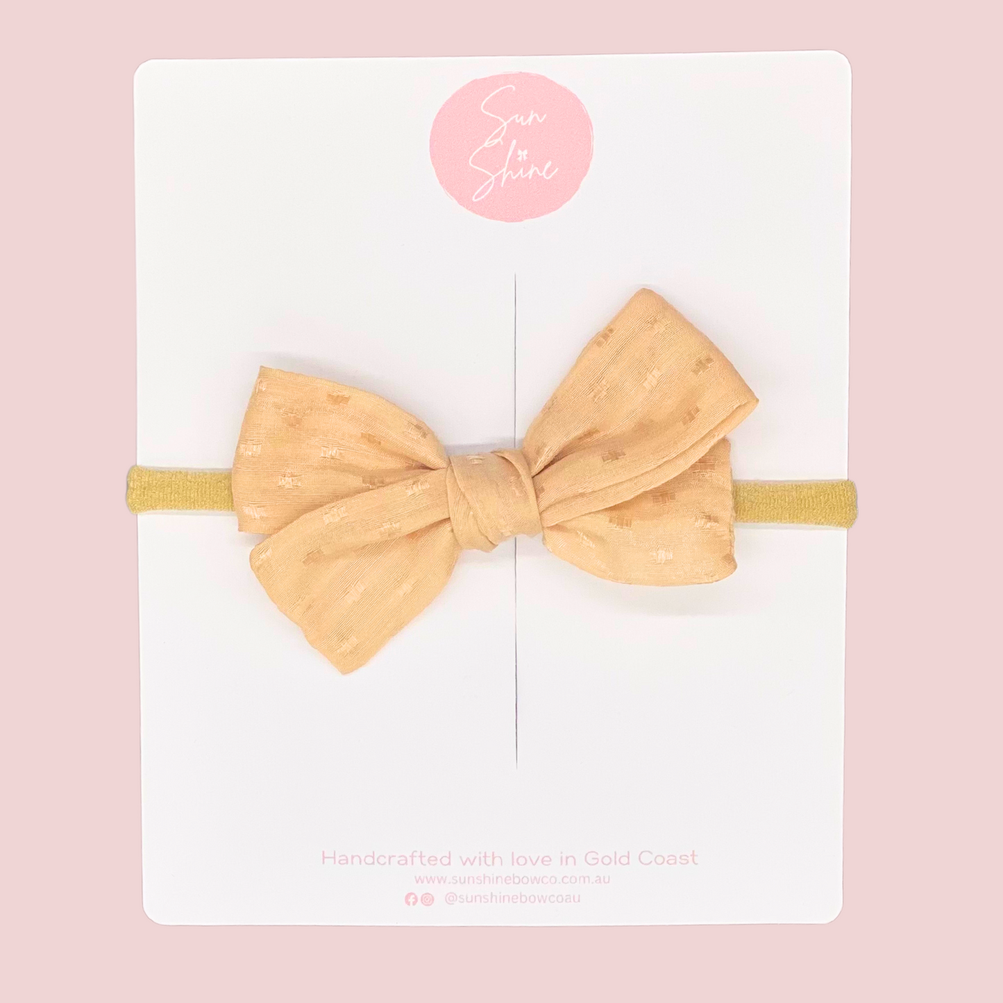 Blush Mini Classic Hair Bow