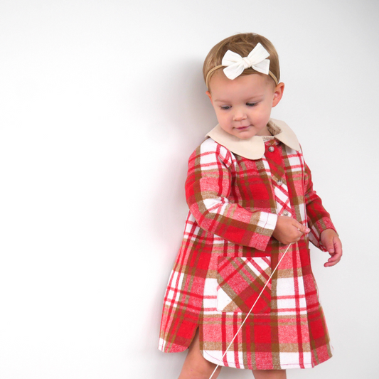 Ivory Gold Classic hair Bow