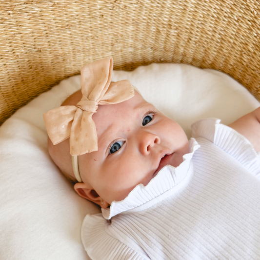 Blush Mini Classic Hair Bow